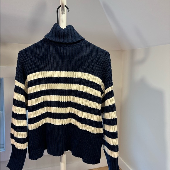 Madewell striped turtleneck sweater, size XS - Picture 4 of 5